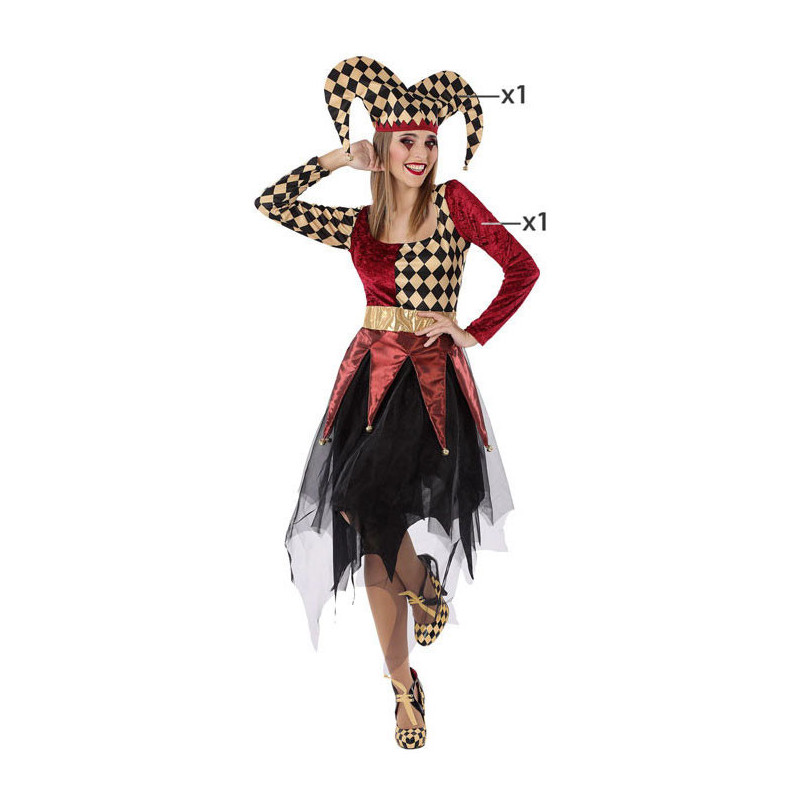 Costume Arlequin Clown Femme Au Fou Rire Paris 9