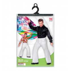 pantalon disco blanc