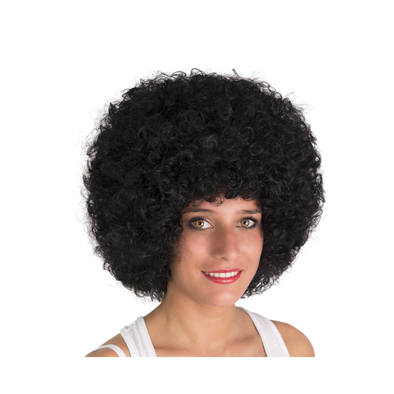 PERRUQUE AFRO BLANCHE Homme-Femme, DEFIPARADES