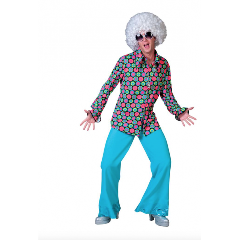 Pantalon Disco Turquoise Bm Au Fou Rire Paris