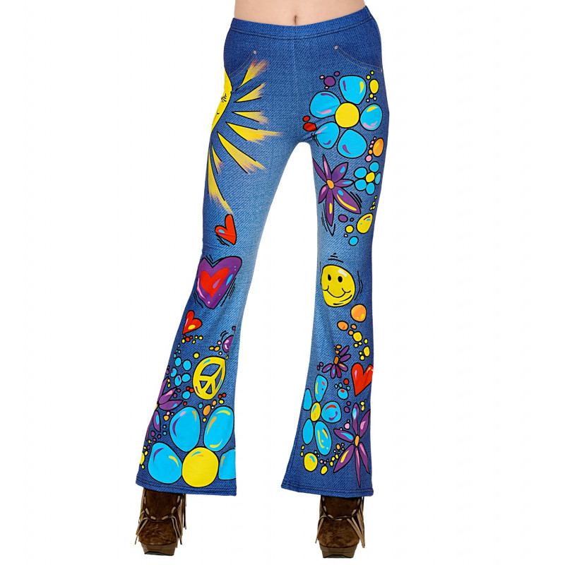 Legging Année 70 hippie élastique