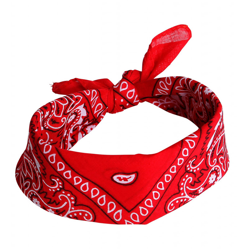 Bandana foulard rouge pour femme - Bandana Avenue